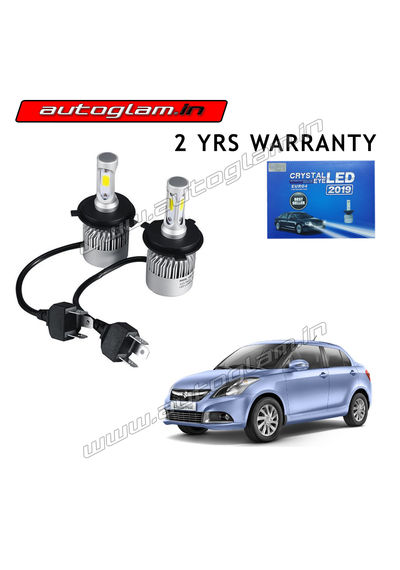 Maruti Suzuki Swift Dzire 2012-17 H4 LED Kit 50W 6000K with 2 Years Warranty, AGMSSD12LED