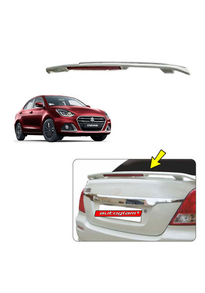 Lip Spoiler with Reflector for Maruti Suzuki Swift Dzire 2017+, Color - PHOENIX RED, AGMSSDLSPR1