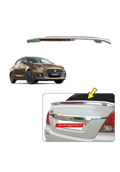 Lip Spoiler with Reflector for Maruti Suzuki Swift Dzire 2017+, Color - SHERWOOD BROWN, AGMSSDLSSB1