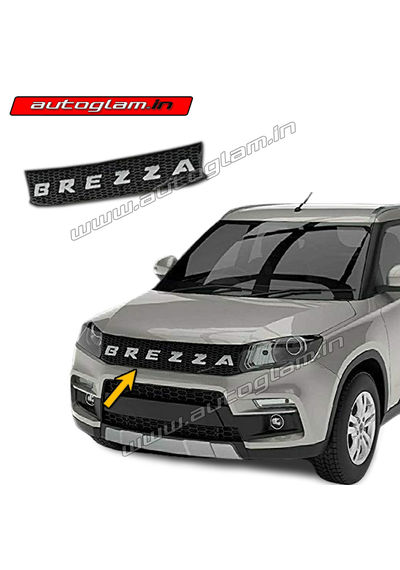 Maruti Suzuki Vitara Brezza 2016+ Chrome Front Grill with Alpha, AGMSB305FG