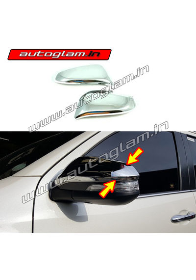 AGTF14MC, MIRROR CHROME COVER FOR TOYOTA FORTUNER 2016+ MODELS