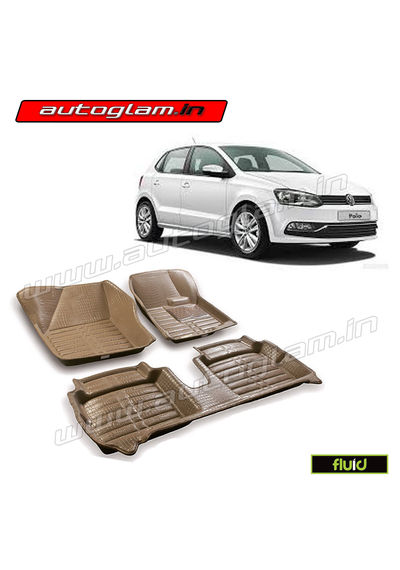 AGVWP21BG, 5D MATS FOR VOLKSWAGEN POLO ALL MODELS, Color - BEIGE, High Quality Product!