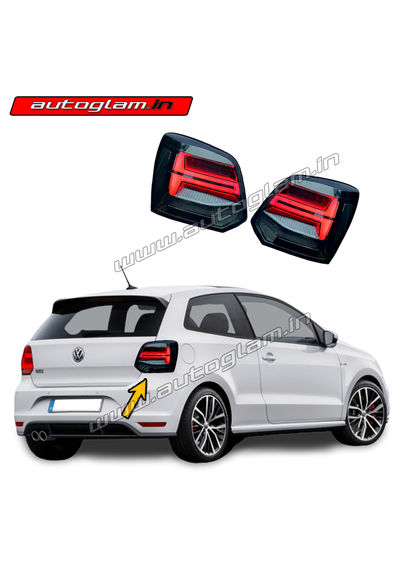Volkswagen Polo 2010-19  Audi Style LED Tail Light, Color - Smoke, AGVWP509TL