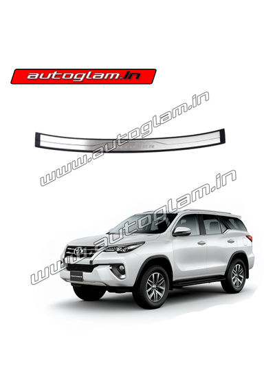 AGTF15RBP, REAR BUMPER CHROME PLATE FOR TOYOTA FORTUNER 2016+ MODELS