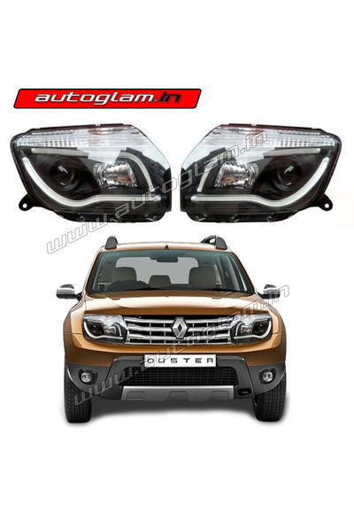 Renault Duster 2014-16 HID Projector Headlight with Matrix DRL, AGRD302