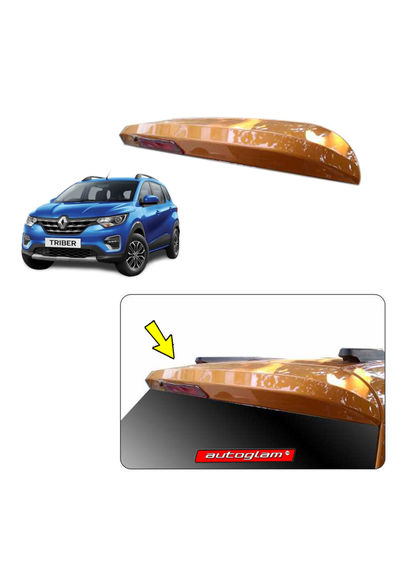 Roof Spoiler with LED Light for Renault Triber, Color - ELECTRIC BLUE, AGRTRSEB