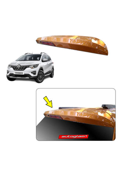 Roof Spoiler with LED Light for Renault Triber, Color - ICE COOL WHITE, AGRTRSIW