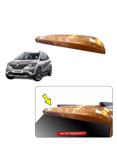 Roof Spoiler with LED Light for Renault Triber, Color - MOONLIGHT SILVER, AGRTRSMS