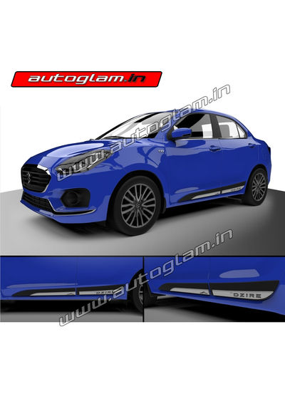 Maruti Suzuki Swift Dzire 2017+ Side Cladding, Set of 4, AGMSSD17SC