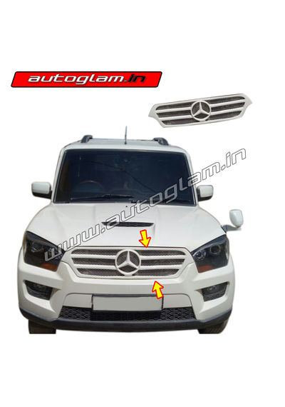 AGMS909FG, MAHINDRA SCORPIO 2014+ Front Grill, Color-White