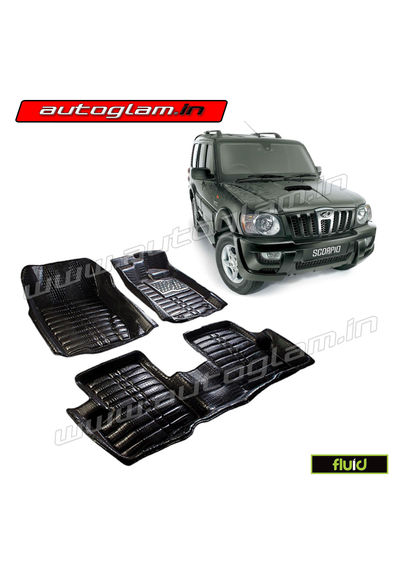 AGMS21BL, 5D MATS FOR MAHINDRA SCORPIO mHAWK MODELS, Color - BLACK, High Quality Product!