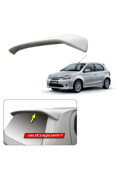 Roof Spoiler for Toyota Etios Liva 2011-2016, Color - SYMPHONY SILVER, AGTEL11RSSS