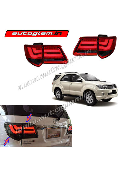 Toyota Fortuner 2012-15 LED Tail Lights Double Neon Line, Set of 2 (Right & Left) AGTF240TL