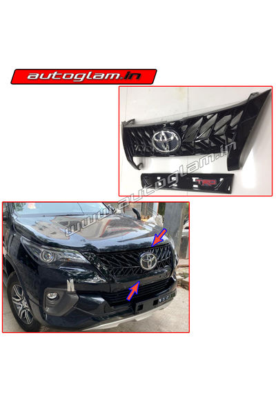 Toyota Fortuner 2016+ Front Grill Latest Style TRD for all Models, AGTF68FG