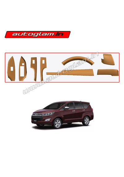 Toyota Innova Crysta 2017+ Wooden Interior Kit, Set of 8 Pcs, AGTI536WK