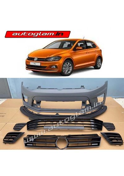 Volkswagen Polo 2010-2021 WRC Front Bumper Kit, Set of 8 Pieces, AGVW21BK