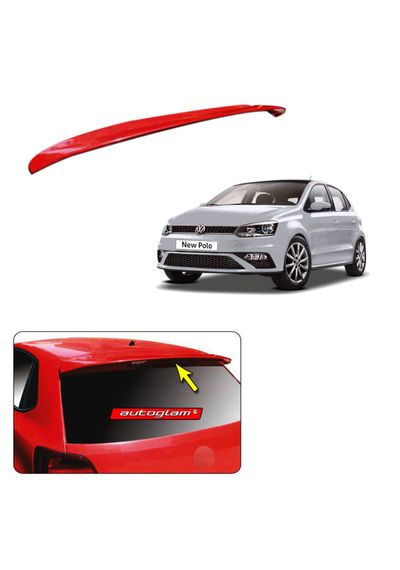 Roof Spoiler for Volkswagen Polo, Color - CANDY WHITE, AGVWPRSCW
