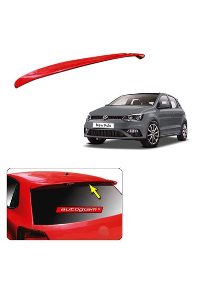 Roof Spoiler for Volkswagen Polo, Color - CARBON STEEL, AGVWPRSCS