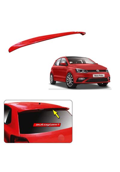 Roof Spoiler for Volkswagen Polo, Color - SUNSET RED, AGVWPRSSR
