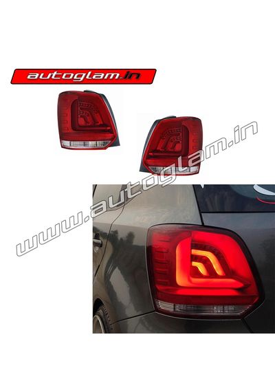 Volkswagen Polo 2010-19 LED Tail Lights - RED Color, AGVWP905TL