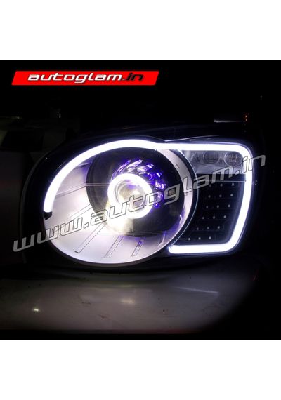 Mahindra Scorpio 2002-14 AUDI Style Projector Headlights, AGMS903LI