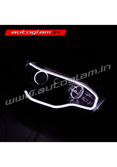 Mahindra Scorpio 2014-17 Evoque Style Dual HID Projector Headlights, AGMSG905