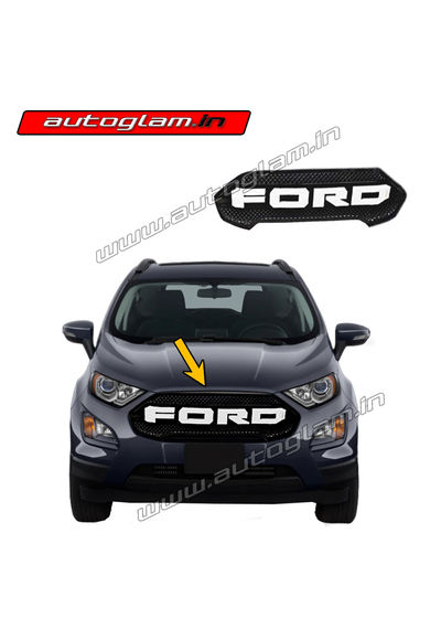 Ford Ecosport 2018+ Front Grill, Colour White With Premium Design, AGFE302G