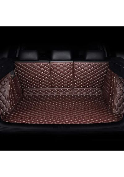 Toyota Fortuner 7D Luxury Custom Fitted Car Trunk Mat (Coffee), AGTF242TM