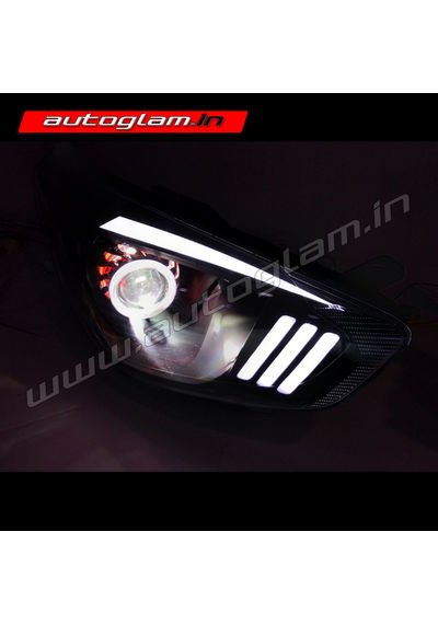 Ford Figo 2015+ Models Mustang Style Projector Headlights,  AGFF912M