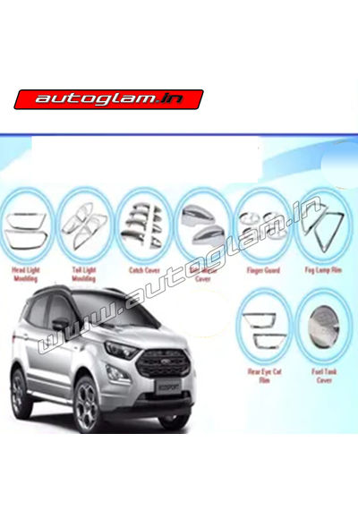 Ford EcoSport 2018+ Chrome Accessories Combo, AGES383CA