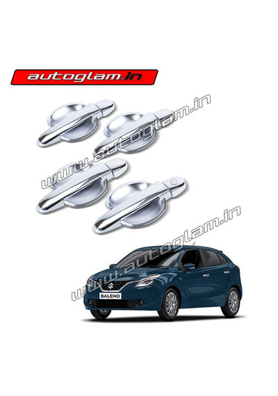 AGMSB32CA, Maruti Suzuki Baleno Chrome Handle Combo - Set of 4 Pcs