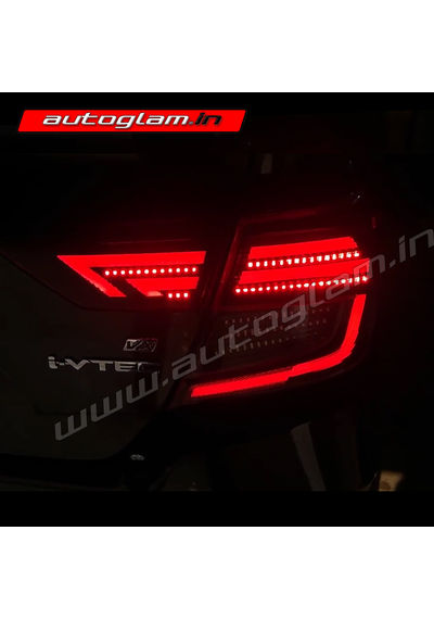 Honda Amaze 2018-2020 Audi Style LED Tail Lights, AGHA901TL18