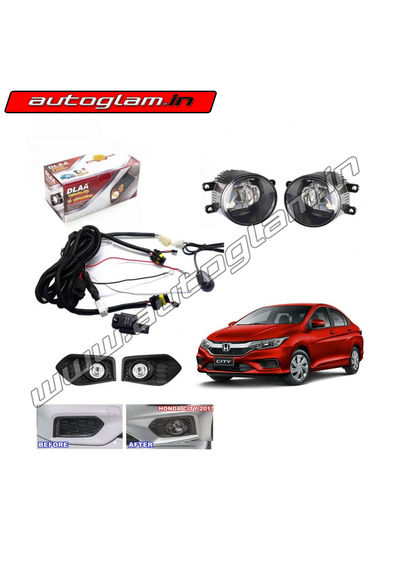 Honda City 2017 Fog Lamps with wiring Kit & SWITCH, AGHCFLWK33