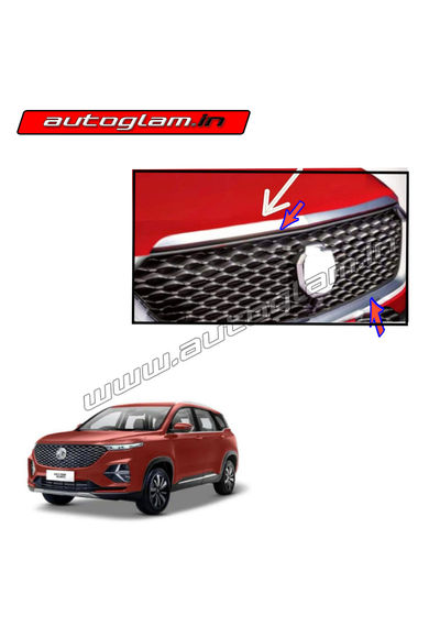 MG Hector Chrome Garnish Bonnet Steamer, AGMGHCBS