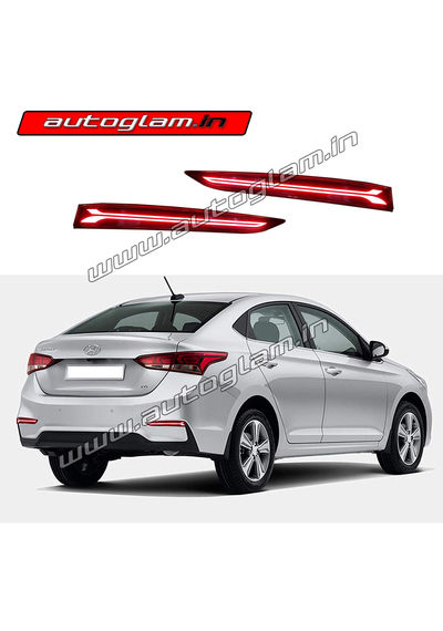 AGHYV1702RR, Hyundai Verna 2017+ LED Rear Reflector Arrow Style