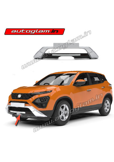 AGTH620FG, TATA Harrier Front Nudge Guard, Bumper Guard, ABS Material,Autoglam