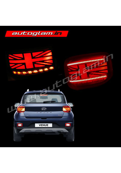 Hyundai Venue LED Tail Lamps with Matrix Indicator, Mini Cooper Style, AGHV690TLMC