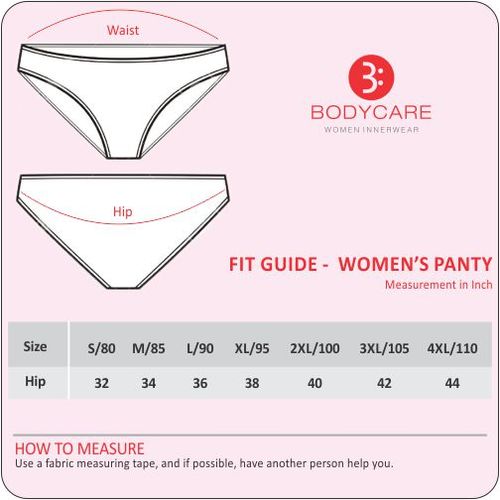 Bodycare Sports Bra Size Chart