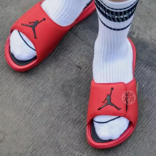 jordan red slides