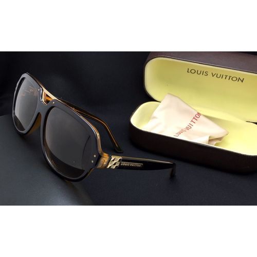 Louis Vuitton Attitude Pilote Sunglasses Z0339U Gold - LabelCentric