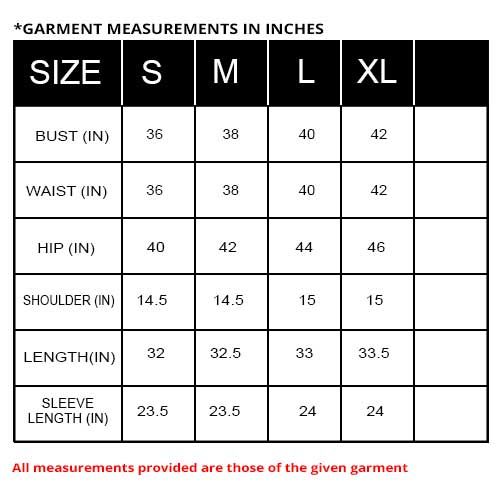 Gilt Size Chart