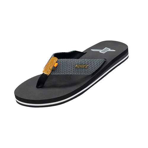 sparx slippers black grey