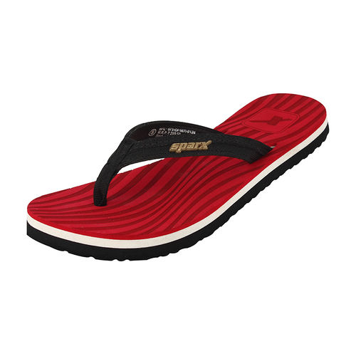 sparx sandals red black