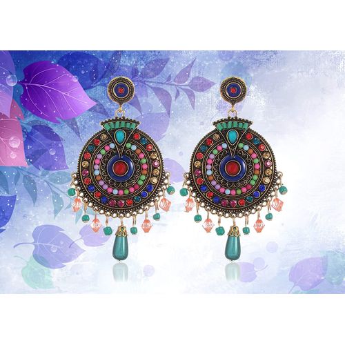 Jewellery Bohemian Multi-Color Earrings for Girls and Women