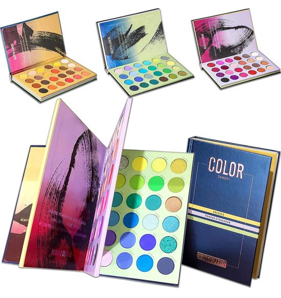 beauty glazed color shades book palette