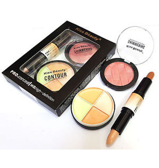 Kiss Beauty Face Contour Kit 3 in 1