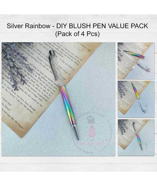 Silver Rainbow - Diy Blush Pen Value Pack Pack Of 4 Pcs