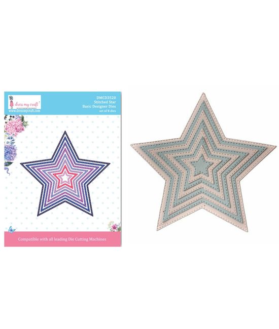 Stitched Star - Basic Designer Dies, Dmcd3520