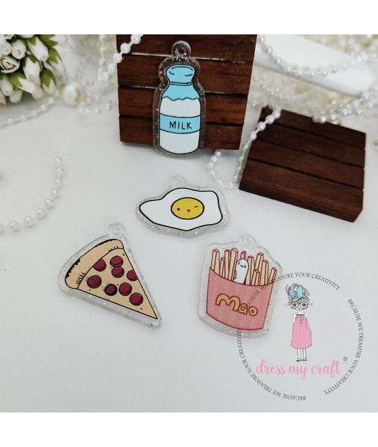 Miniature Acrylic Food Charms