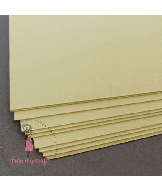 Pastel Yellow Textured Cardstock - 12 X 12 - 300 Gsm, Dmcp1266